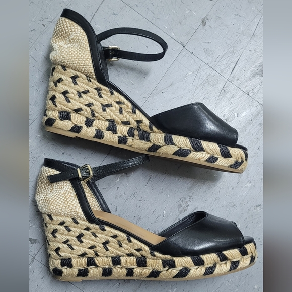 Castañer Black Wedge Sandals - Picture 3 of 13